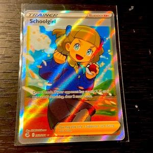 School girl full art trainer